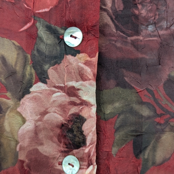 K WOMAN | Y2K Women's Sheer Blouse  | Floral | Plus Size 18W - Picture 5 of 10